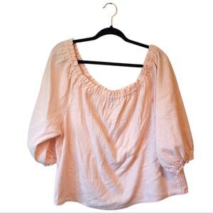 Unicorn Clothing Company Light Pink Renaissance Off Shoulder Top OS